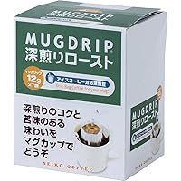 Amazon.co.jp: カフェ工房 ドリップコーヒー マグドリップ 深煎り 12g